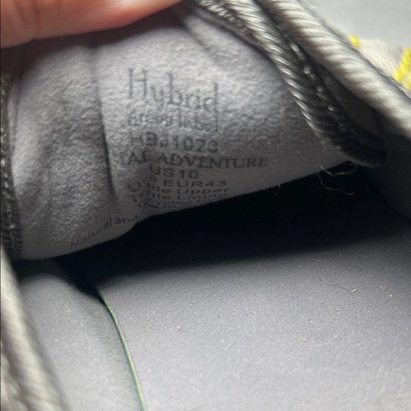 Hybrid Apparel Gray and Yellow Sneakers - Picture 6 of 6